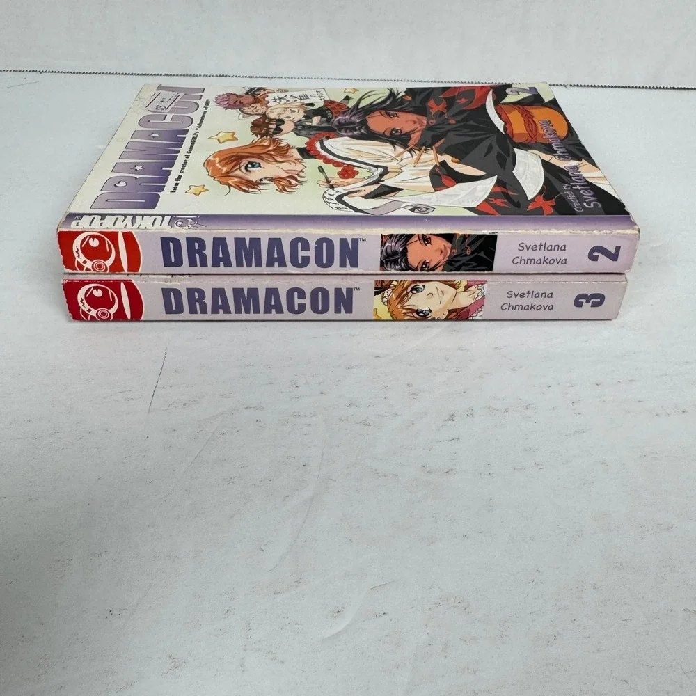 Dramacon Vol 2 & 3 Svetlana Chmakova 2006 2007 First Printing TOKYOPOP Manga Set